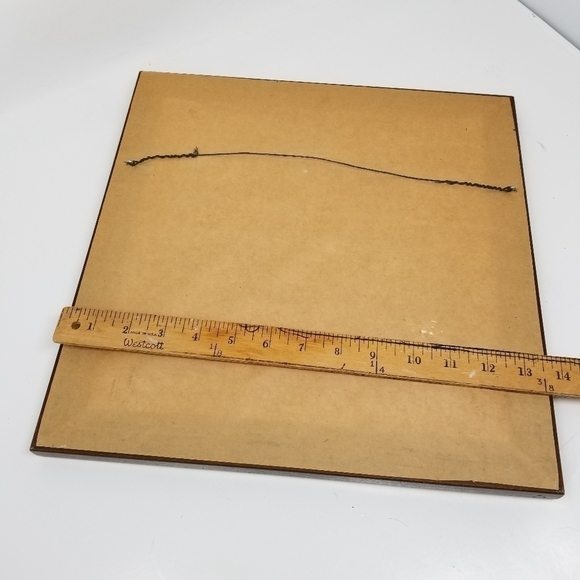 Framed Handmade Cross Stitch Wall Hanging Houses Alphabet Signed Checks Complete - Picture 4 of 9